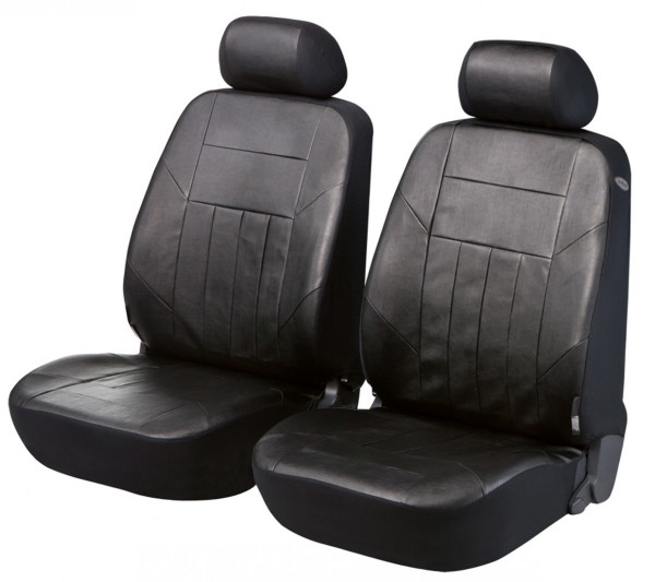Daihatsu Justy, coprisedili, sedile anteriore, nero, finta pelle