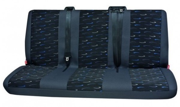Veicoli commercial, Coprisedili per auto, 1 x 3er-sedile posteriore, Peugeot Expert, colore: grigio/blu