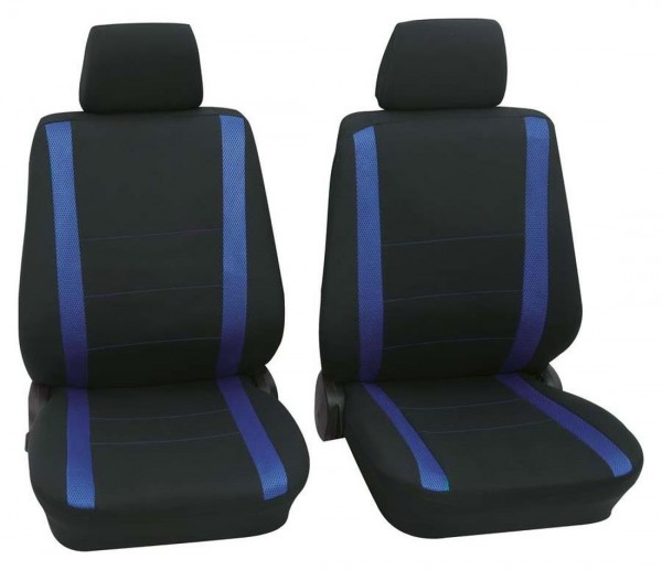 Lancia Y10, coprisedili, sedili anteriori, nero, blu