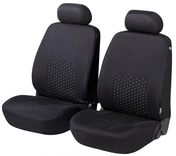 Dacia Logan, coprisedili, sedile anteriore, nero, grigio,