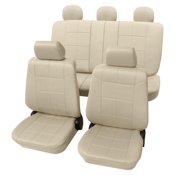 Seat AlteaCoprisedili per auto, pelle effetto trapuntato, set completo,