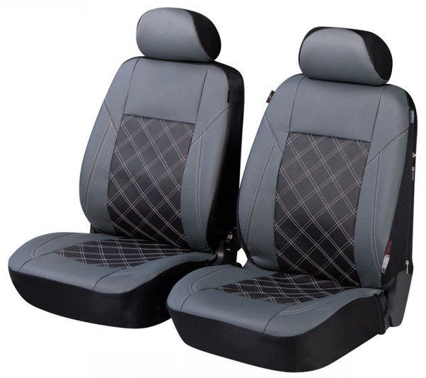 Nissan Tiida, coprisedili, sedile anteriore, grigio, nero,
