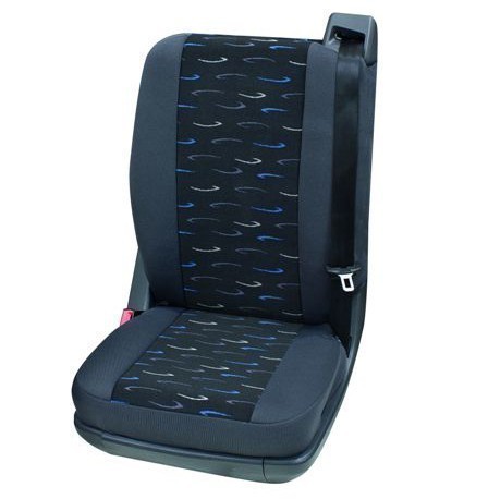 Veicoli commercial, Coprisedili per auto, 1 x sedile singolo posteriore, Iveco Daily, colore: grigio/blu