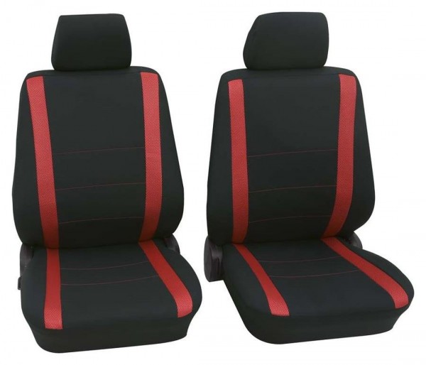 Seat Cordoba, coprisedili, sedili anteriori, nero, rosso