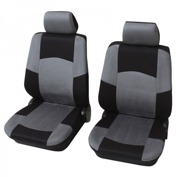 Coprisedili per auto, guarnizione per sedile anteriore, Peugeot 207 CC, grigio antracite nero