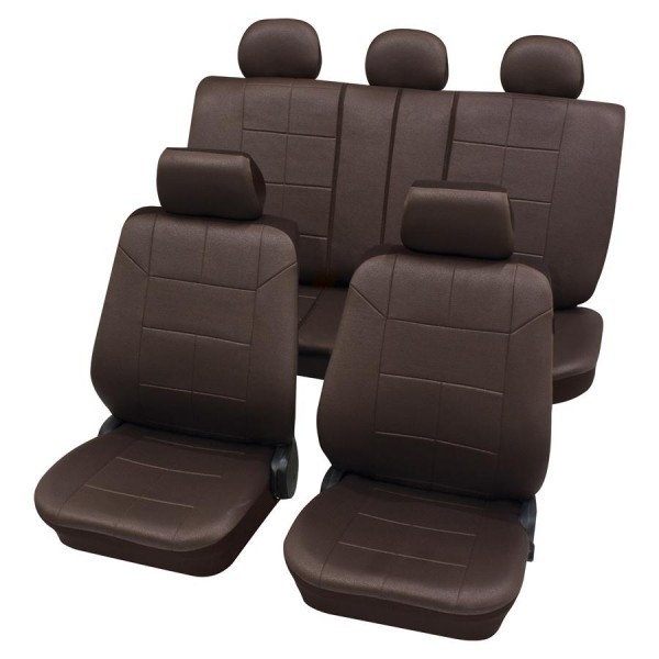 Seat IbizaCoprisedili per auto, pelle effetto trapuntato, set completo,