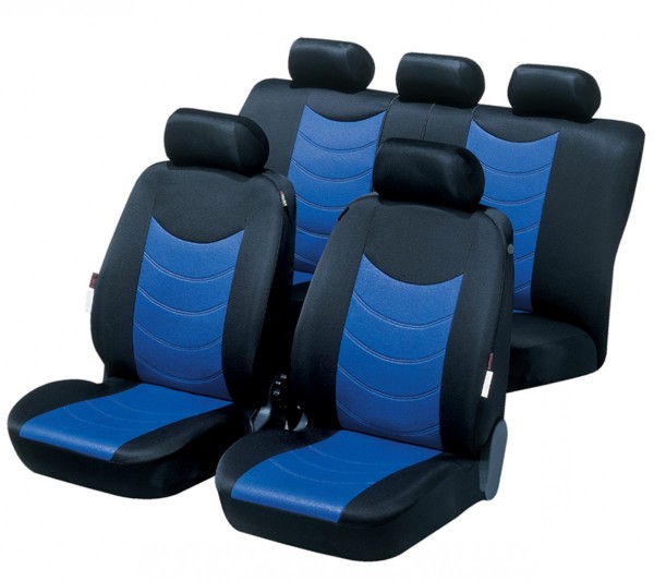 Hyundai Solaris, coprisedili, set completo, blu,