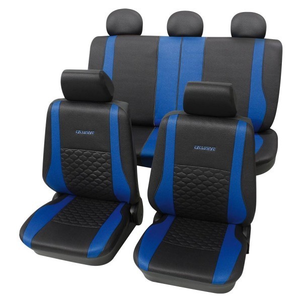 Seat LeonCoprisedili per auto, pelle effetto trapuntato, set completo,