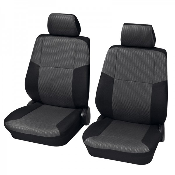 Coprisedili per auto, guarnizione per sedile anteriore, Peugeot 207 CC, antracite grigio nero