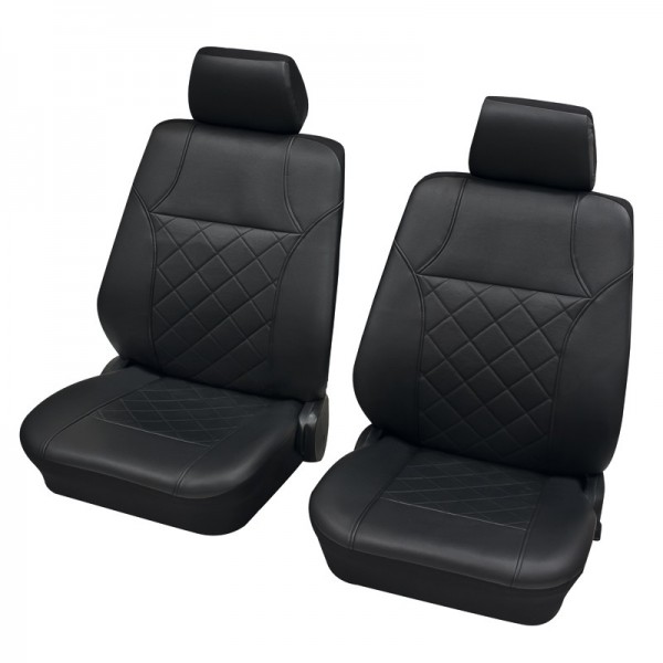 Coprisedili per auto, guarnizione per sedile anteriore, Peugeot 207 CC, antracite nero