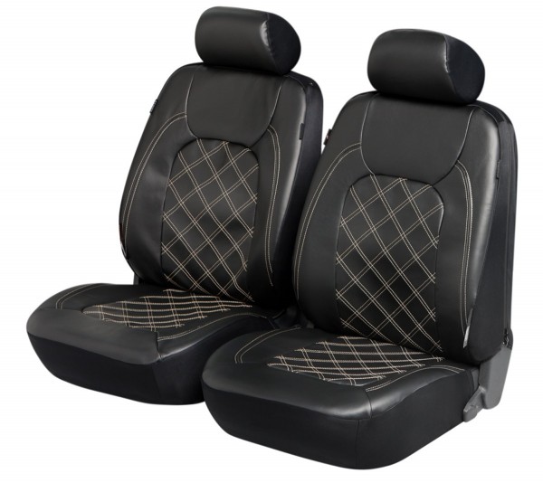 Hyundai Matrix, coprisedili, set completo, nero, finta pelle