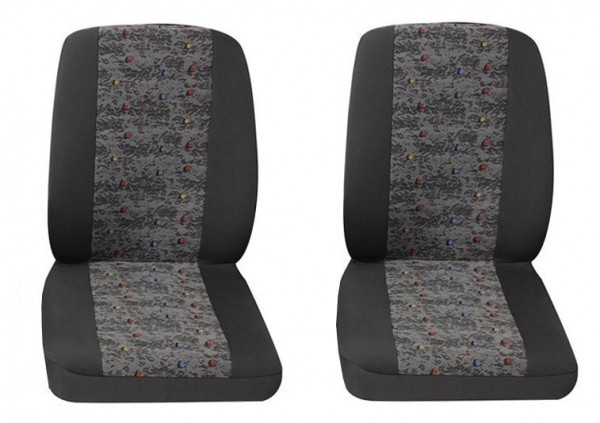 Veicoli commercial, Coprisedili per auto, 2 x sedile singolo, Nissan Interstar, colore: grigio